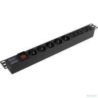 Exegate EX280866RUS Блок розеток ExeGate ServerPro PDU-19H008 Al-5C135S-C14-SW, 19