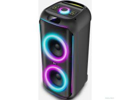 RITMIX SP-770B черный {Bluetooth, FM-радио, RGB-подсветка, AUX, USB, microSD (до 32 Гб, MP3), дисплей: LED, до 6 часов, вход: Jack 6.3 мм, Jack 3.5 мм, USB, 3600 мАч, 3.7 В, USB Type}