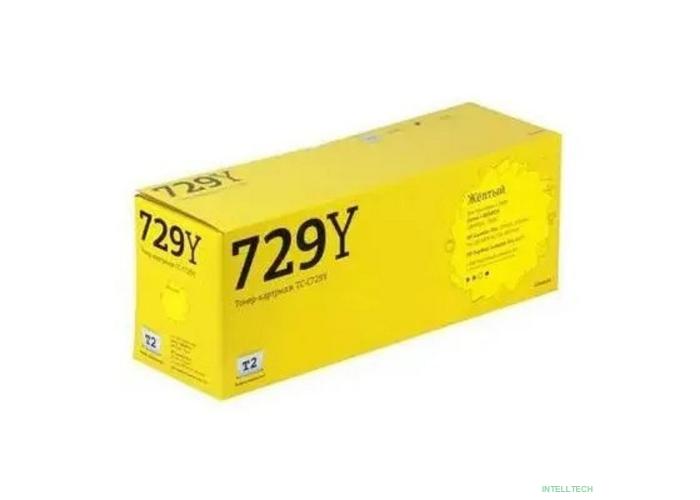 T2 Cartridge 729 Картридж (TC-C729Y)  для Canon i-SENSYS LBP7010C/HP LJ Pro CP1025 (1000 стр.) Желтый, с чипом