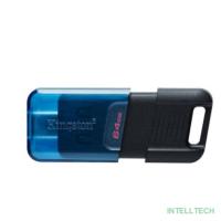 Kingston USB Drive 64GB DataTraveler 80M OTG USB Type-C USB 3.2  черный [DT80M/64GB]