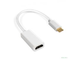 Exegate EX294721RUS Кабель-адаптер Type C-HDMI ExeGate EX-CM-HDMI2F-0.1 (USB Type C/19F, 4K@120HZ 8K@ 30Hz, 0,1м)