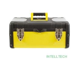 FIT IT Ящик для инструмента пластиковый 16" (40 х 20 х 19 см) металл.замки, стенки стальные [65591]