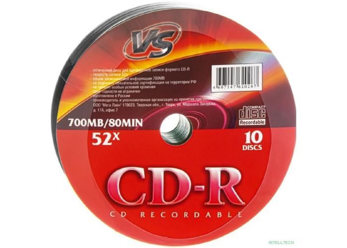 Диски VS CD-R 80 52x Shrink/10 (620267)