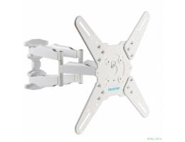 Kromax ATLANTIS-45 white, Кр. стал. наст. для TV 22"-65", max 45 кг, 5 ст св., нак. +5°-15°, пов. 160°, от ст. 55-470 мм, max VESA 400x400 мм