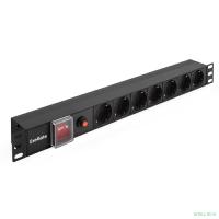 Exegate EX280837RUS Блок розеток ExeGate ServerPro PDU-19H702 Al-7S-C14-SW-O, 19