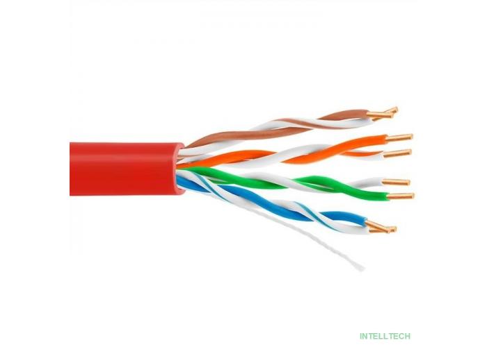 5bites Кабель US5505-305A-RD витая пара UTP / SOLID / 5E / 24AWG / CCA / PVC / RED / 305M