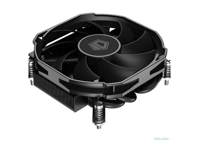 Cooler ID-Cooling IS-30i BLACK LGA1700/1200/115X низкопрофильный высота 30mm (36шт/кор, TDP 100W, PWM, 4 тепл.трубки прямого контакта, FAN 92mm) BOX