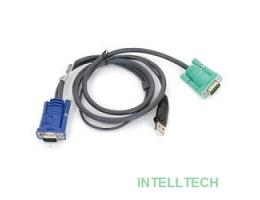 ATEN 2L-5201U Кабель KVM  USB(тип А Male)+HDB15(Male) <->  SPHD15(Male) 1,2м., черный.