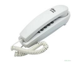 RITMIX RT-005 white {проводной телефон, повторный набор номера, настенная установка, кнопка выключения микрофона, регулятор громкости звонка}