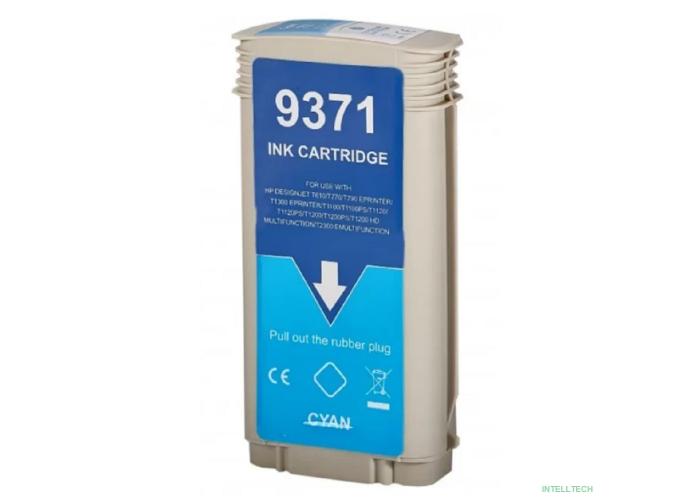 Струйный картридж NV Print 72 (NV-C9371A) Cyan для HP DesignJet T1100, T1120, T1200, T1300,  T610, T620, T770, T790, T2300, T795 (130 мл)