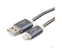 Cablexpert Кабель для Apple CC-G-APUSB02Gy-1.8M, AM/Lightning, серия Gold, длина 1.8м, титан, блистер	