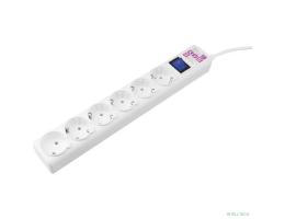 PowerCube Фильтр-удлинитель (SPG6-А1) 3.0м, 6 розеток, 16А, белый