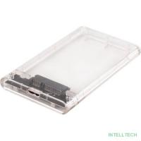 AgeStar 3UB2P4 (TRANSPARENCY)USB 3.0 Внешний корпус 2.5" SATAIII HDD/SSD  пластик, прозрачный {50}  (672691)(17312)