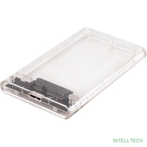 AgeStar 3UB2P4 (TRANSPARENCY)USB 3.0 Внешний корпус 2.5" SATAIII HDD/SSD  пластик, прозрачный {50}  (672691)(17312)