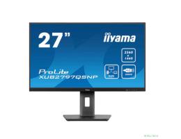 LCD Iiyama 27" XUB2797QSNP-B1 {IPS 2560x1440 100Hz 1ms 300cd 1300:1 HDMI DisplayPort USB-C KVM RJ45 HAS VESA}