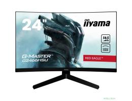 LCD IIYAMA 23.6" G2466HSU-B1 {VA curved 1920х1080 165hz 250cd 178/178 3000:1 1ms 165Hz 2xHDMI DisplayPort  Speakers}