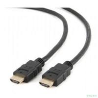 Кабель HDMI Cablexpert CC-HDMI4-1M, 19M/19M, v2.0, медь, позол.разъемы, экран, 1м, черный, пакет
