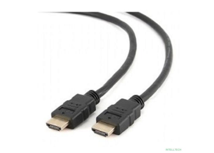 Кабель HDMI Cablexpert CC-HDMI4-1M, 19M/19M, v2.0, медь, позол.разъемы, экран, 1м, черный, пакет