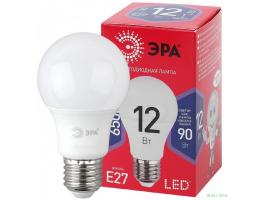 Эра Б0045325 Лампочка светодиодная RED LINE LED A60-12W-865-E27 R Е27 / E27 12 Вт груша холодный дневной свет