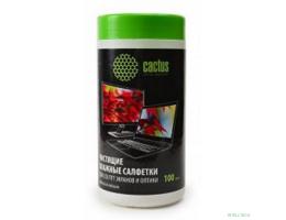 CACTUS Салфетки CS-T1001 Туба с чистящими салфетками для экранов и оптики, 100 шт