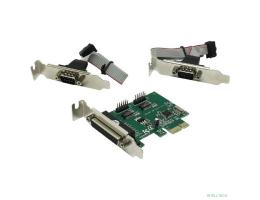 ORIENT XWT-PE2S1PLP RTL контроллер  PCI-E to COM 2-port + LPT 1-port (WCH CH382) Low Profile (30255)