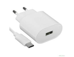 HOCO C109A/ Сетевое ЗУ + Кабель Type-C 1m/ QC 3.0/ 1 USB/ Выход: 18W/ White