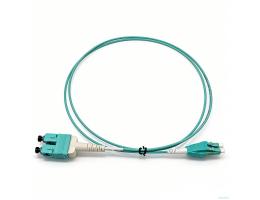 Оптический патчкорд NEOMAX (NMO-LC-SC-MM-10M) LC/UPC-SC/UPC, Uniboot OM4, Multimode, Duplex, 50/125, LSZH, Aqua, 10м