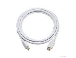 Кабель HDMI Cablexpert CC-HDMI4-W-10, 19M/19M, v2.0, медь, позол.разъемы, экран, 3 м, белый, пакет Кабель HDMI Cablexpert CC-HDMI4-W-10, 19M/19M, v2.0, медь, позол.разъемы, экран, 3 м, белый, пакет