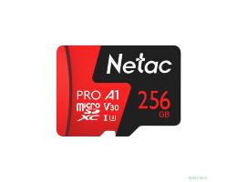 Micro SecureDigital 256GB Netac microSDXC Class10 Netac NT02P500PRO-256G-R P500 Extreme Pro + adapter