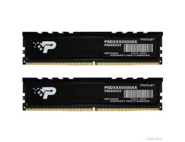 Память DDR5 2x16GB 4800MHz Patriot PSP532G4800KH1 Signature Premium RTL PC5-38400 CL40 DIMM 288-pin 1.1В kit single rank с радиатором Ret