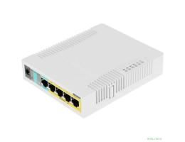 MikroTik RB260GSP (CSS106-1G-4P-1S) Коммутатор RouterBOARD 260GSP 1xSFP, 5x10/100/1000 Gigabit Ethernet, PoE with indoor case and power supply