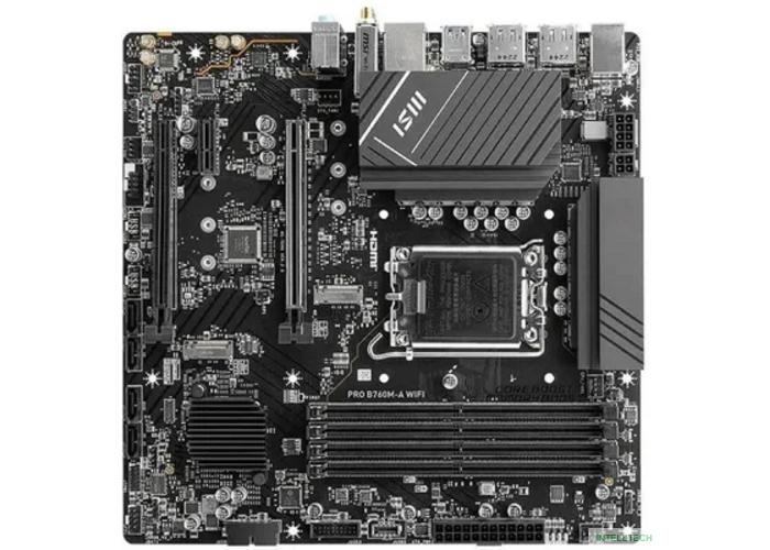 MSI PRO B760M-A WIFI {Soc-1700, Intel B760, 4xDDR5, mATX AC`97 8ch(7.1) 2.5Gg+HDMI+DP}