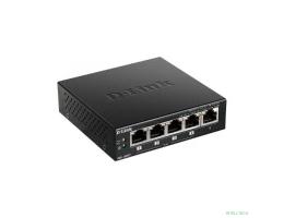 D-Link DGS-1005P/B3A Неуправляемый коммутатор с 5 портами 10/100/1000Base-T (4 порта PoE 802.3af/at, PoE-бюджет 60 Вт)