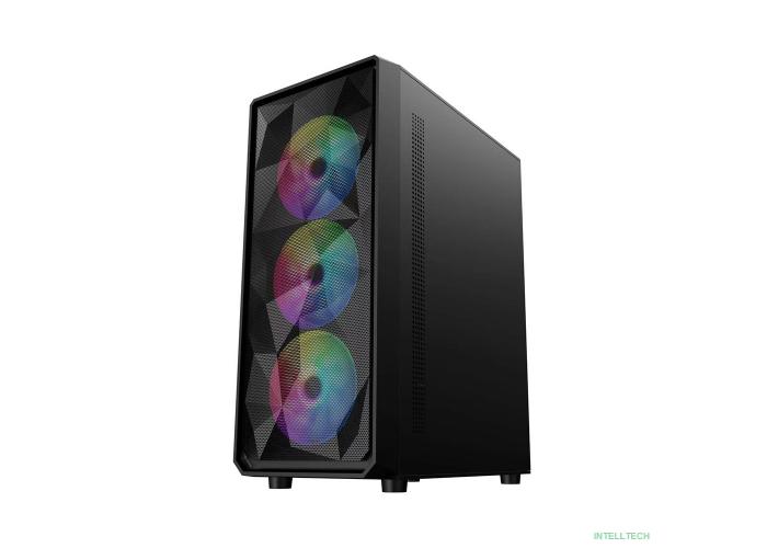 1STPLAYER FD3 Black / ATX / 4x120mm LED fans inc. / FD3-BK-4F1