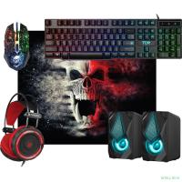 Повреждение упаковки Defender Игровой набор Tor MHP-127 [52127] {мышь+клавиатура+ковер+колонка+гарнитура}