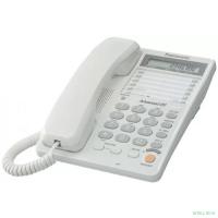 Panasonic KX-TS2365RUW (белый) {16-зн ЖКД, однокноп.набор 20 ном., автодозвон, спикерфон }