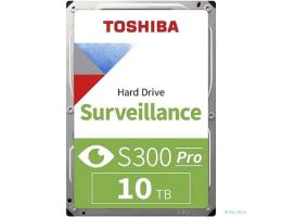 10TB Toshiba Surveillance S300 (HDWT31AUZSVA) {SATA 6.0Gb/s, 7200 rpm, 256Mb buffer, 3.5" для видеонаблюдения}
