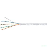 Cabeus UTP-4P-Cat.5e-SOLID-LSZH-WH Кабель витая пара UTP (U/UTP), категория 5e, 4 пары (24 AWG), одножильный, белый, LSZH, нг(А)-HF, (305 м)