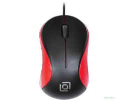 Oklick 115S for Notebooks Black/Red Optical 1000DPI USB [711637]