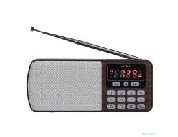 Perfeo радиоприемник цифровой ЕГЕРЬ FM+ 70-108МГц/ MP3/ питание USB или BL5C/ коричневый (i120-BK) [PF_A4463]
