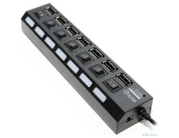 5bites HB27-203PBK Концентратор 7*USB2.0 / БП 5В-2А / 1M / BLACK