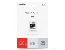 Micro SecureDigital 128GB Smartbuy Cl10 U3 (SB128GBSDU3-01)