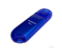 Maxvi USB Drive 8GB P1 blue, монолит с колпачком, ABS пластик, USB 2.0