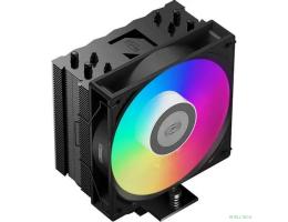 Кулер PCCooler RT400 BK ARGB S115X/1200/1700/1851/AM4/AM5 (TDP 235W, 1x120mm PWM FAN, 4 тепловые трубки 6мм, 500-2200RPM, 32dBa)