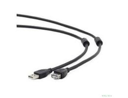 Gembird/Cablexpert CCF2-USB2-AMAF-10 USB 2.0  Pro Кабель, AM/AF, 3м, экран, 2феррит.кольца, черный, пакет