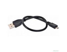 Gembird PRO CCP-mUSB2-AMBM-0,3m USB 2.0 кабель для соед. 0.3м  AM-microBM (5 pin)  экран, черный, пакет 