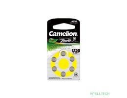 Camelion  ZA10 BL-6 Mercury Free (A10-BP6(0%Hg), батарейка для слуховых аппаратов, 1.4 V,90mAh)