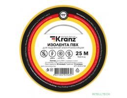 Rexant KR-09-2102 Изолента ПВХ 0,13х15 мм, 25 м, желтая KRANZ