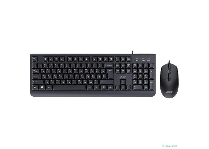 Клавиатура + мышь Acer OCC400 клав:черный мышь:черный USB (ZL.ACCCC.015)