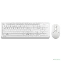 Клавиатура + мышь A4Tech Fstyler FG1012 клав:белый мышь:белый USB беспроводная Multimedia [1599042]
